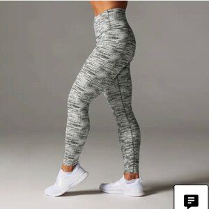 High-Waist Heathered Gray Leggings - Women